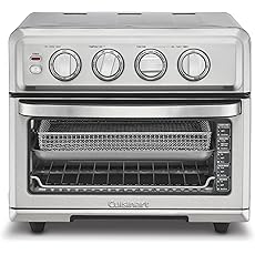Cuisinart TOA-60W Convection AirFryer Toaster Oven, Premium 1800-Watt Motor with 7-in-1 Functions and Wide Temperature Range, Large Capacity Air Fryer with 60-Minute Timer/Auto-Off, White