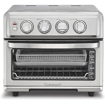 Cuisinart TOA-60W Convection AirFryer Toaster Oven, Premium 1800-Watt Motor with 7-in-1 Functions and Wide Temperature Range, Large Capacity Air Fryer with 60-Minute Timer/Auto-Off, White