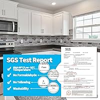 Vista 3 de Art3d Azulejo Backsplash para cocina, despegar y pegar, 10 hojas de azulejos autoadhesivos de pared para cocina, salpicaduras en la parte trasera