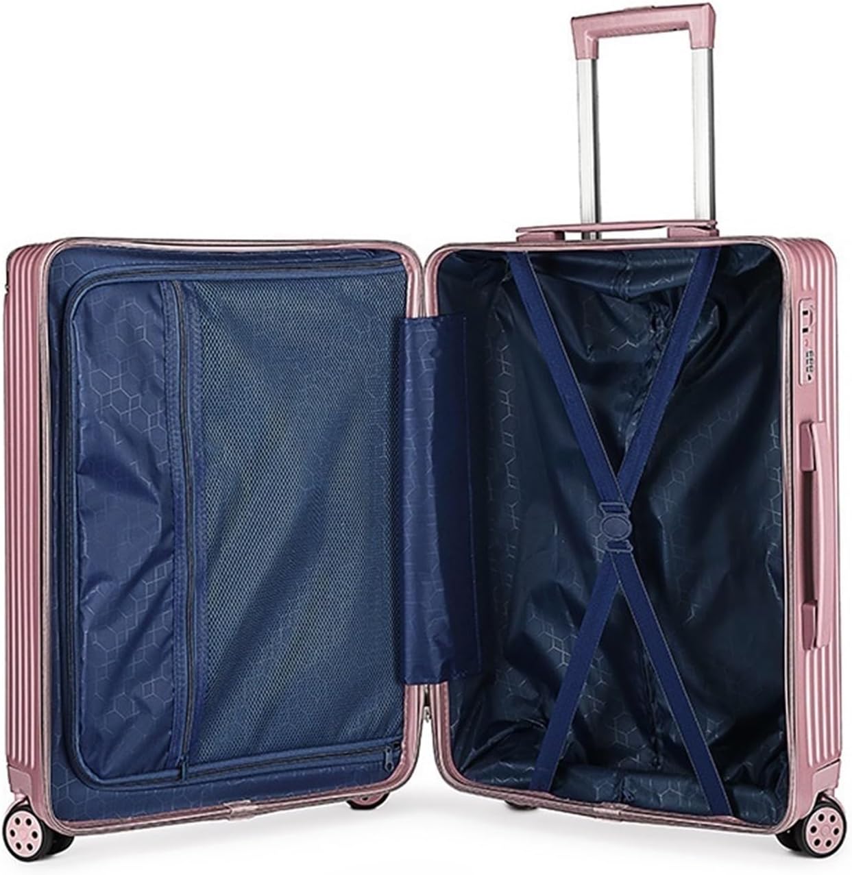 ALLC Suitcases with Wheels Large Capacity Suitcase Trolley Case Universal Wheel Suitcase Boarding Code Box Suitcase Portable Suitcase Code Box for Travel and Business Trips (Color : D, Size : 22in)