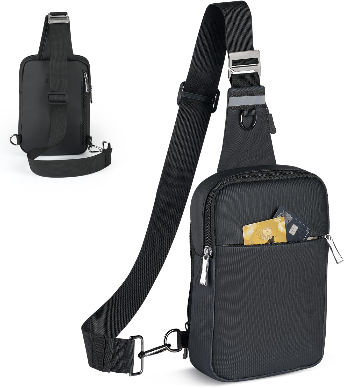 BROADREAM Upgrated Mini Sling Bag Small Crossbody Bags with RFID Blocking Waterproof Phone Chest Bag for Travel BROADREAM Upgrated Mini Sling Bag Small Crossbody Bags with RFID Blocking Waterproof Phone Chest Bag for Travel