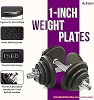 Vista 4 de A2ZCARE 1-Inch Standard Weight Plates - Cast Iron Dumbbell Plates