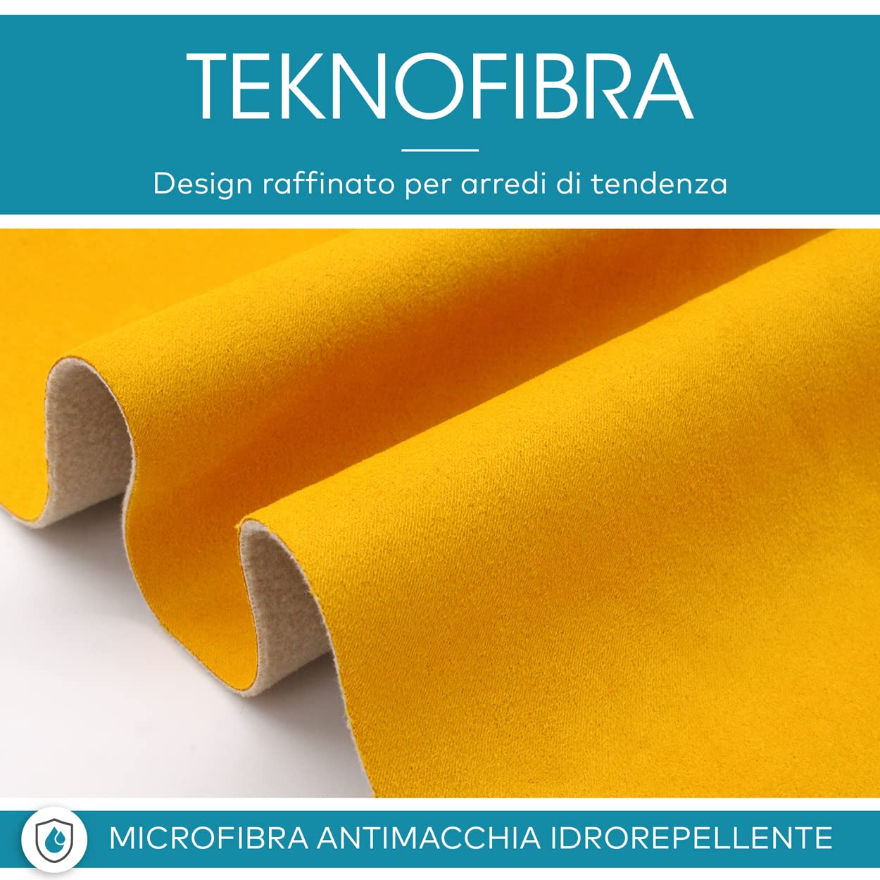 DESHOME Teknofibra 5 mètres - Tissu au mètre d'ameublement Microfibre suède Anti tache Hydrofuge pour canapés, coussins, accessoires Gris marron