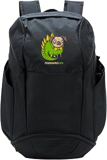 Pugasaurus Rex Dinosaur Dino T-Rex Pug Dog Puppy Cute Funny Sport Backpack