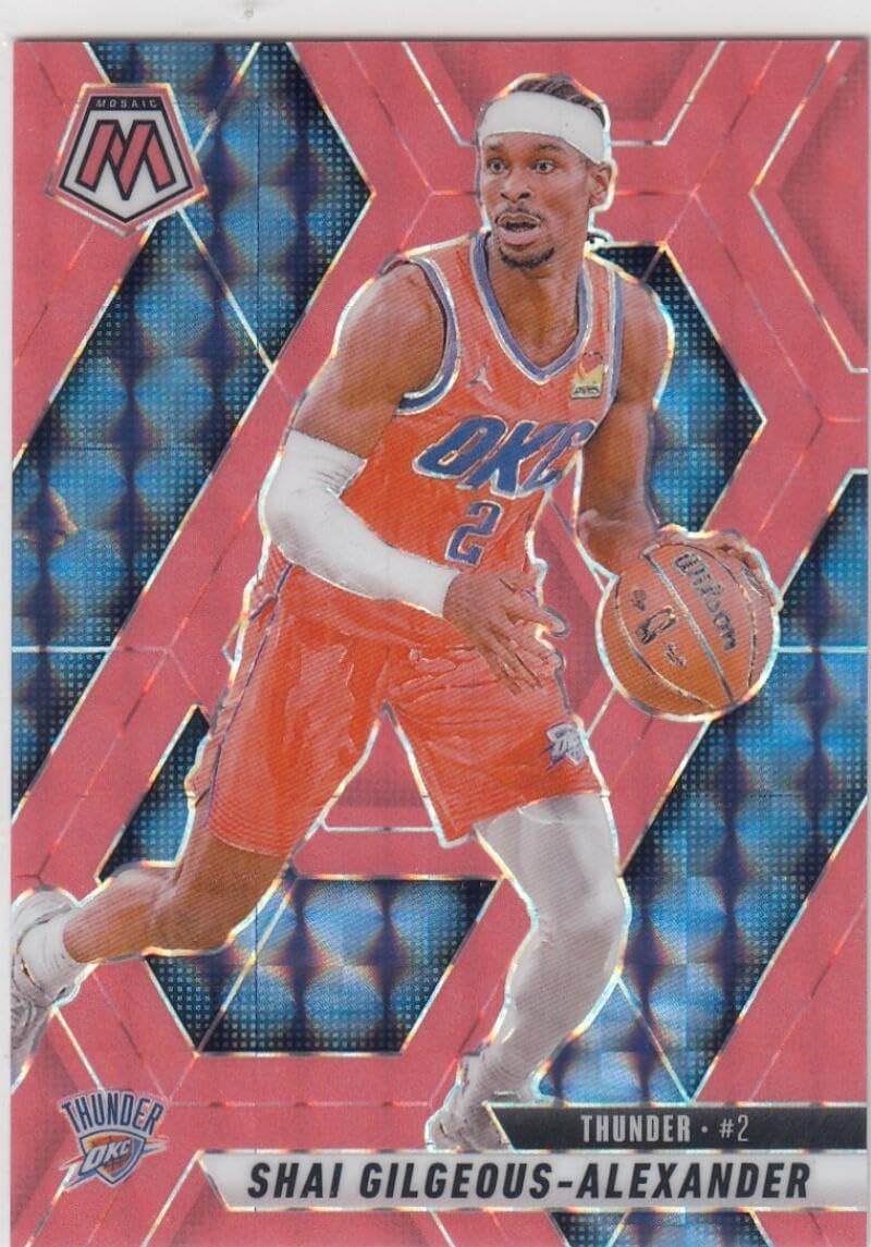 Basketball Trading Card 2024-25 Panini Mosaic Mosaic Bronze #38 Shai Gilgeous-Alexander EX/NM 54/75 Thunder COLOR MATCH