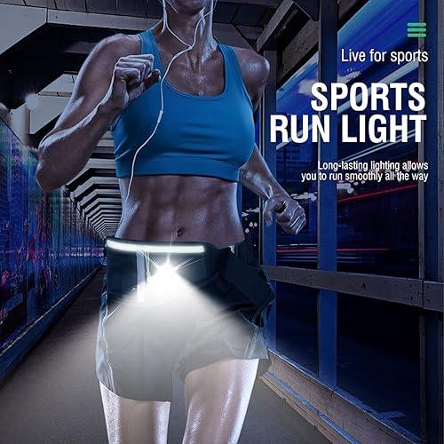 Miniatura 2 de Bolsa de cinturón LED para correr iluminación de 4 niveles para montar al aire libre