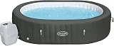 Inflatable SPA Bestway Lay-Z Mauritius 180 AirJet Bubbles 270x180×71 cm for 7 People Oval Grey - 1