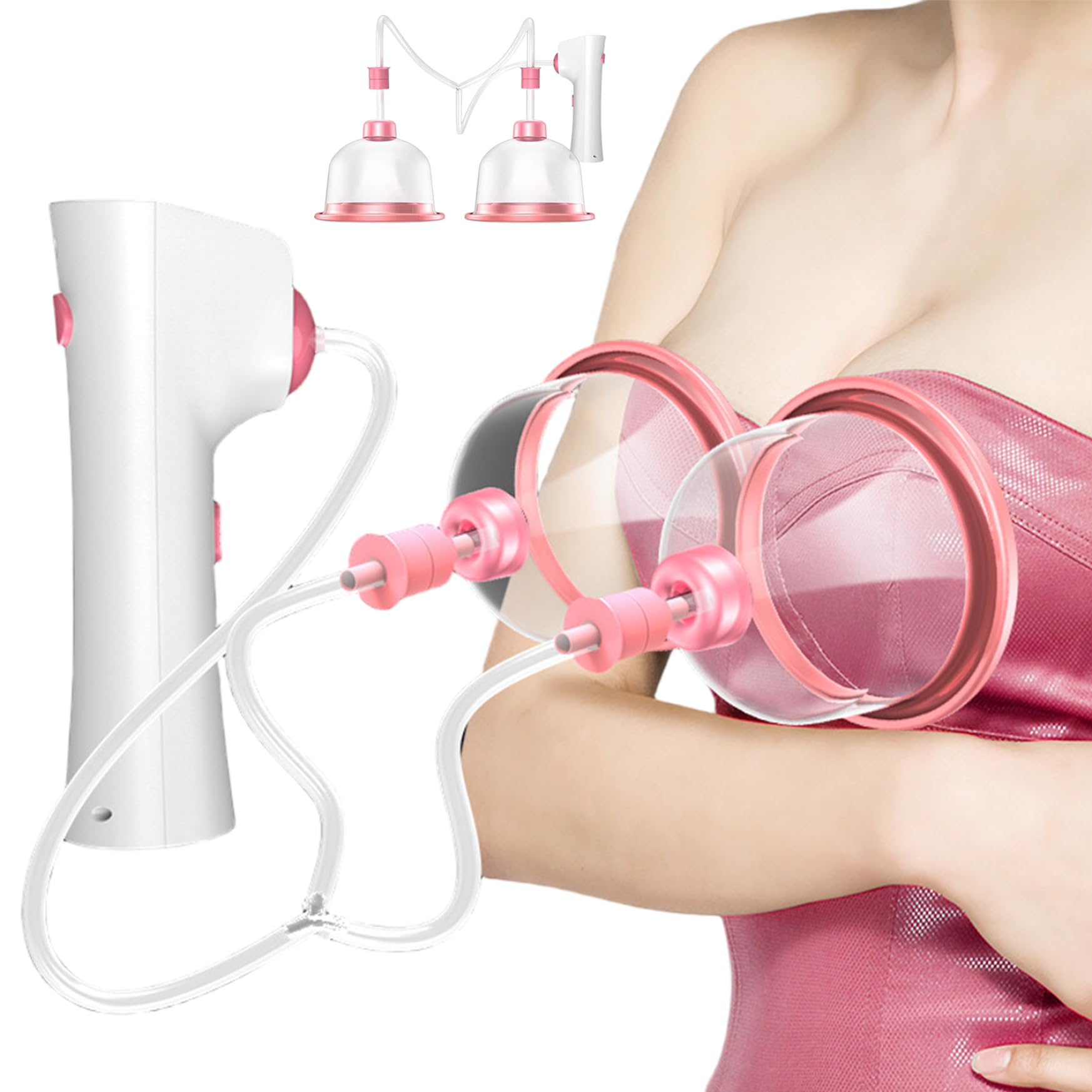 Pompe d'agrandissement mammaire 1pc Grandes tasses, machine à coupes électriques extra-larges pour fesses plus grosses