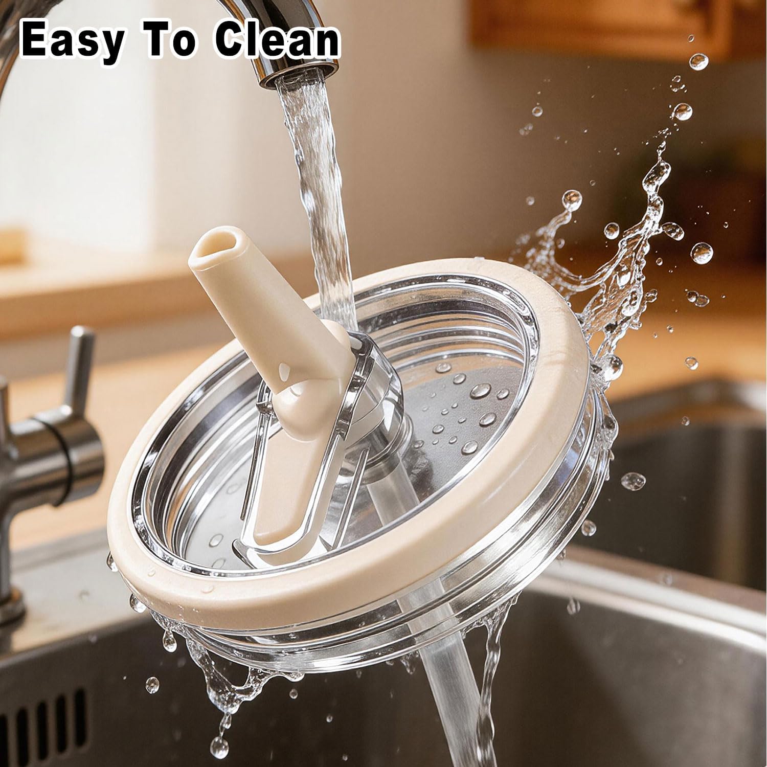 40oz Flip Straw Leak Proof Lid for Stanley H2.0 Quencher Protour Tumbler, 2 Pack Spill Proof Lid Replacement Straw Cover Top for 40 OZ Stanley Cup Accessories (Ash, Blue Spruce) - Image 6