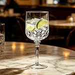12 Packs Diamond Design Wine Glasses Clear Acrylic Plastic Goblets 12oz Unbreakable Reusable Drinkware Shatterproof Stemware for Red White Wine Cocktails Juice Indoor Outdoor Entertaining