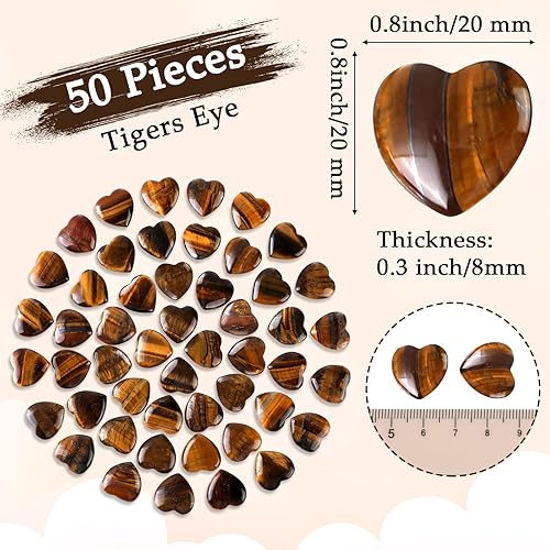 Miniatura 2 de Gerrii 50 piedras curativas de corazón a granel, piedras inspiradoras de corazón de cuarzo, regalo para mujeres, bolsillo de amor, pulido de energía