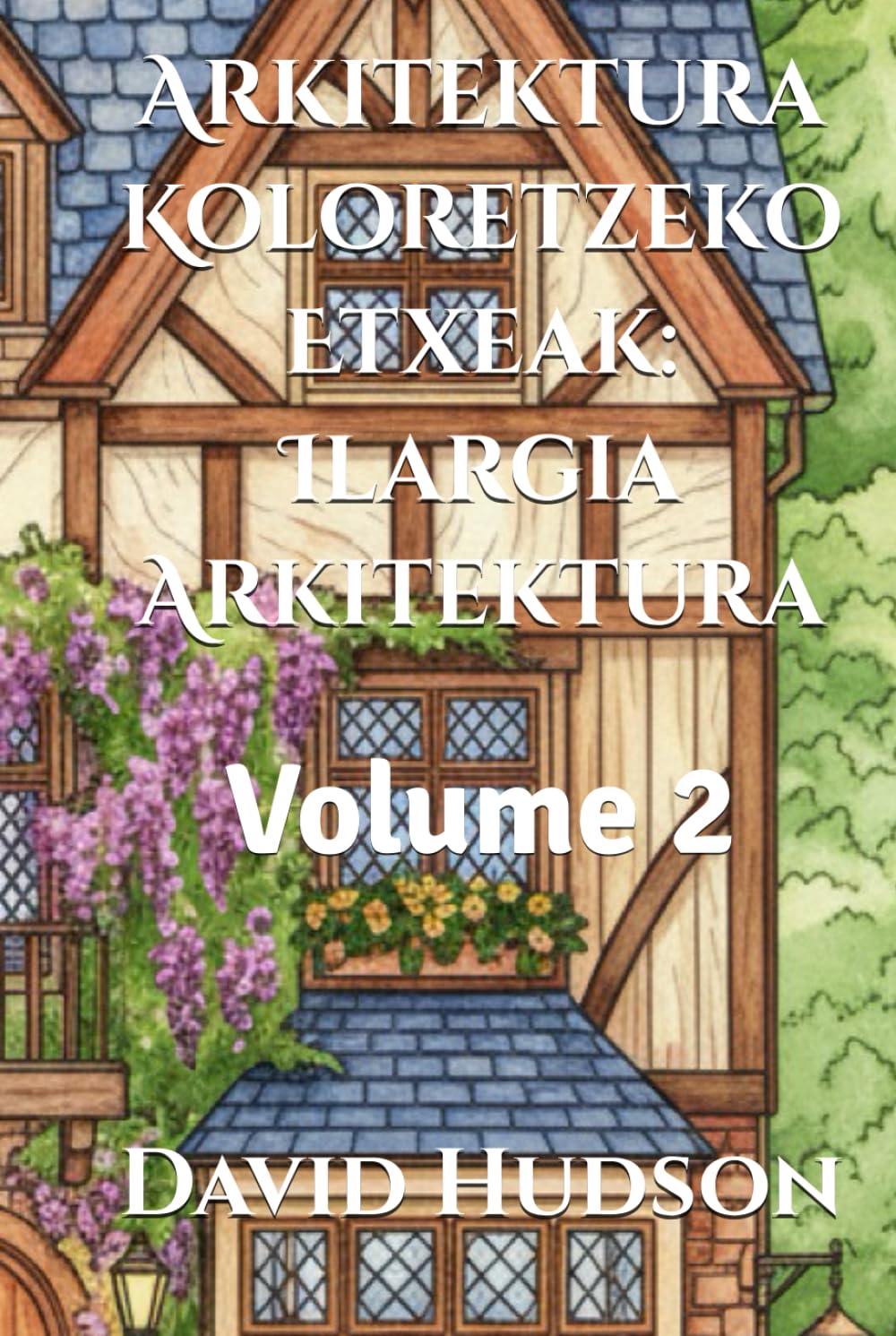 Livre coloriage architecture maison futuriste et dessin lunaire adulte