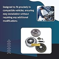 Vista 8 de EFT - Kit de embrague resistente con volante OEM para Toyota Corolla 1998-2008 1.8L 5 velocidades, mejora de rendimiento resistente para un