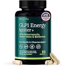 Colon Cleanse + GLP-1 Support Supplement for Weight Loss &amp; Energy - Appetite Suppressant and Fat Burner w Berberine, Yerba Mate, Psyllium Husk, Senna Leaf, Lemon, Black Garlic, Digestive Broom &amp; Flush