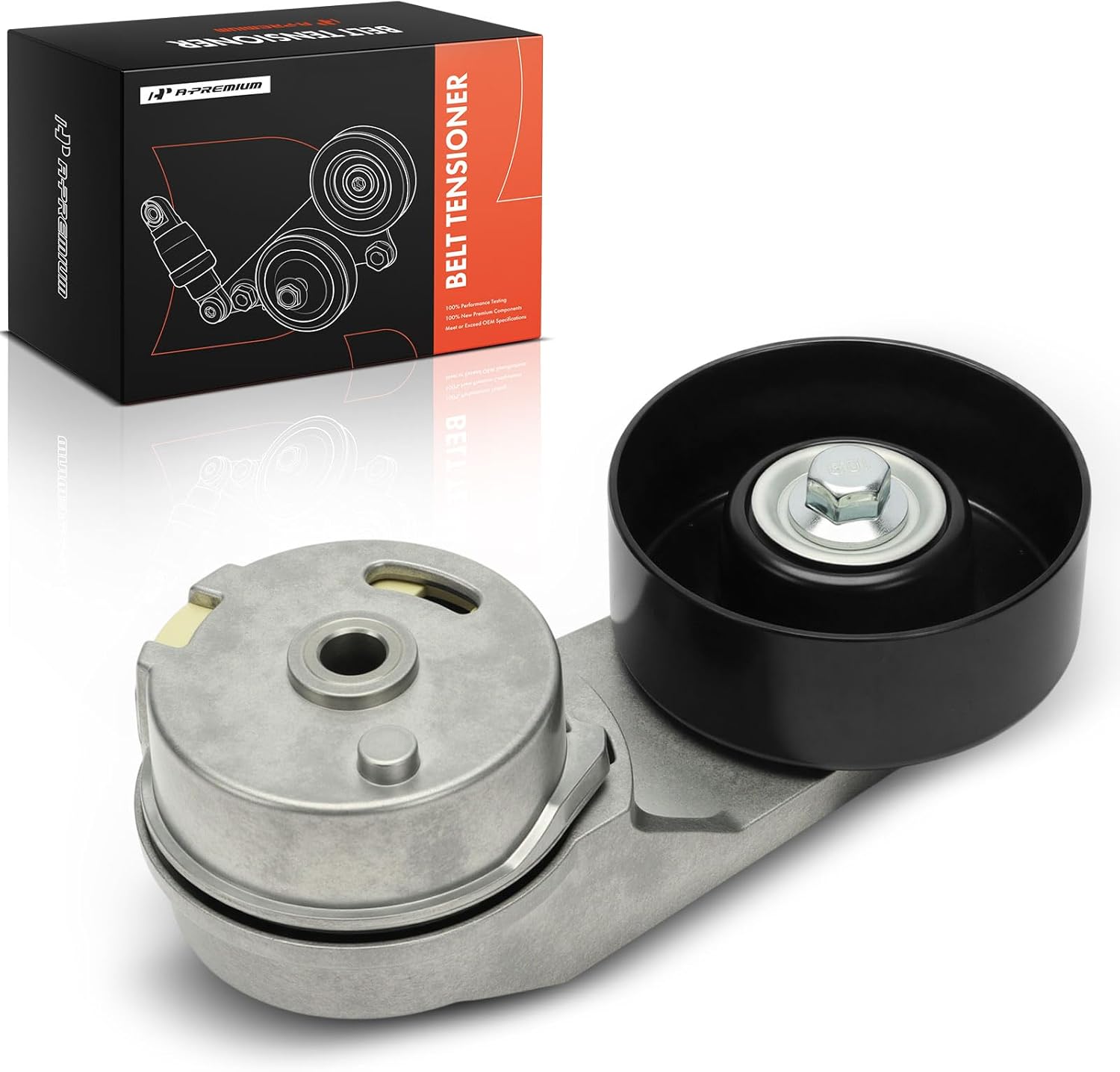 A-Premium Belt Tensioner Assembly with Pulley Compatible with Chevrolet Captiva Sport 2012-2015 & GMC Terrain 2015-2017 & Buick Regal 2011-2013, 2.0L, 2.4L, 3.0L, Replace# 12605175, 1340584