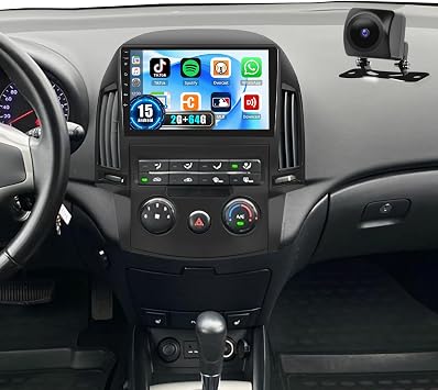 SIXTOP 2+64G Android Car Stereo for Hyundai I30 2006-2011 with Apple Carplay Android Auto Upgrade Radio 9 inch Touch Screen Bluetooth GPS Navigation Mirror Link 26UI FM RDS WiFi SWC+ AHD Camera & MIC