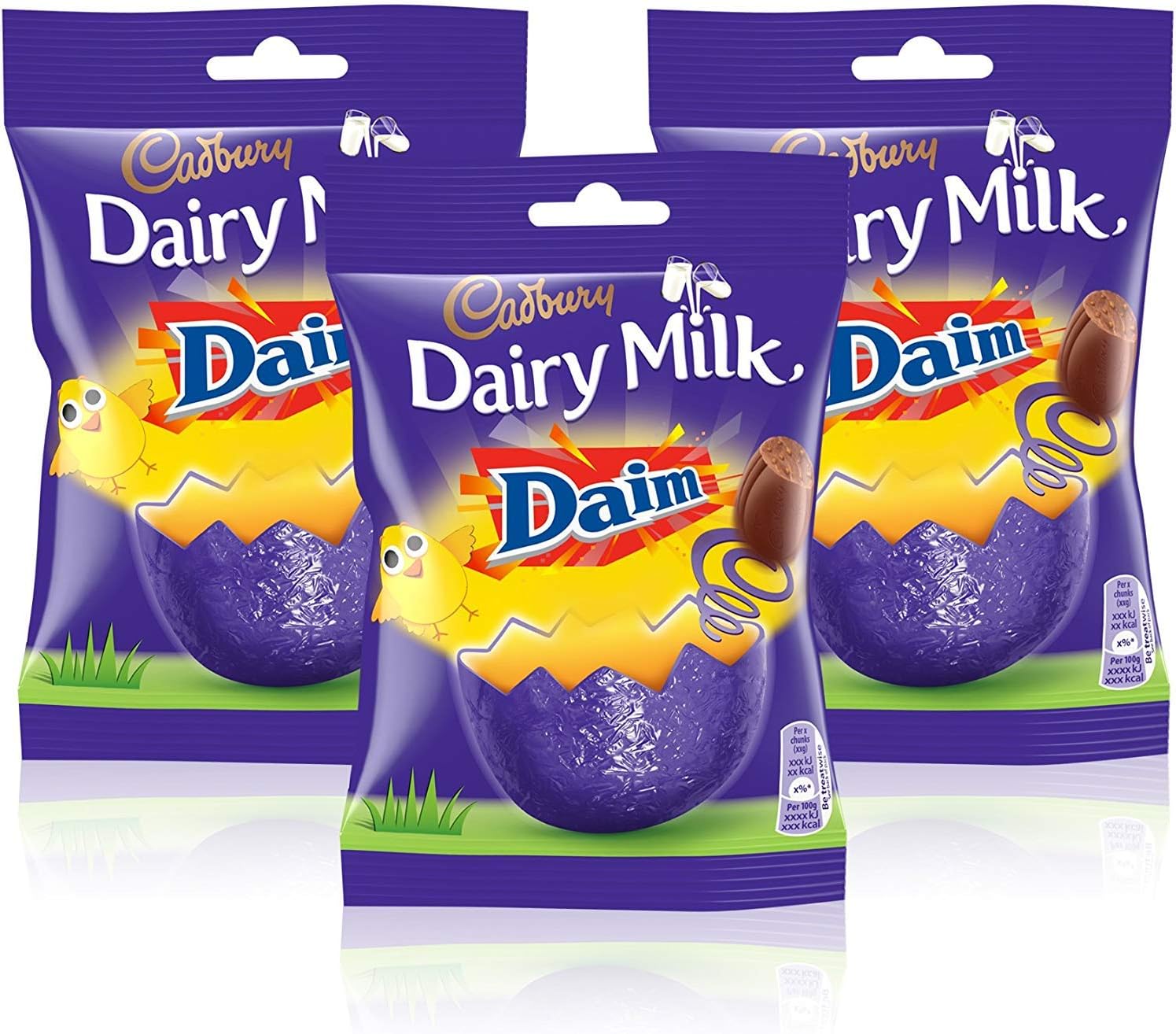 3x Cadbury Dairy Easter Milk Chocolate Daim Mini Eggs 86g Amazon.co