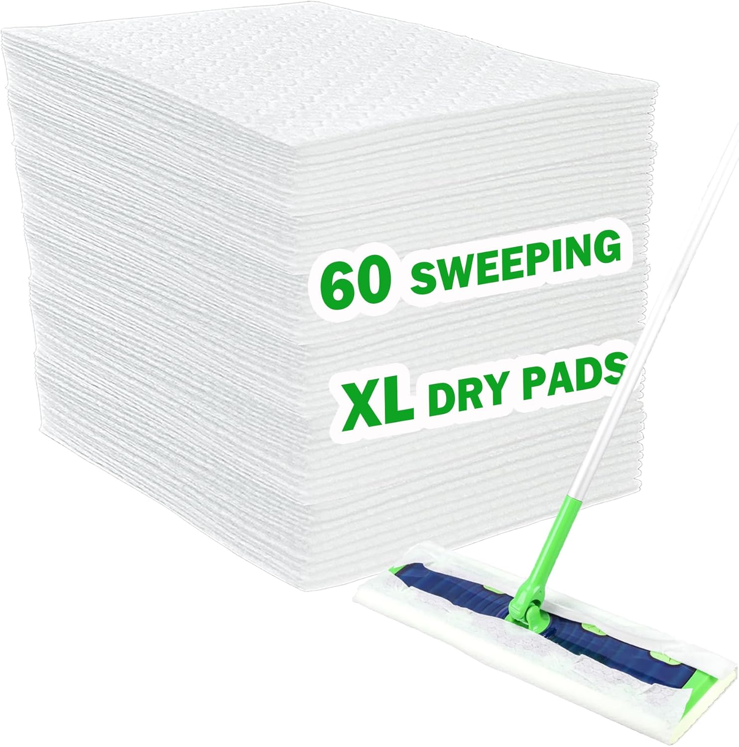 XL Dry Sweeping Cloth Refills for Swiffer Sweeper X-Large Mop, XL Disposable Dry Pads Refills, Pet Hair Dust Heavy Duty Dry Floor Cloth Refills for Floor Sweeping and Cleaning, 100 Count