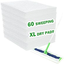 XL Dry Sweeping Cloth Refills for Swiffer Sweeper X-Large Mop, XL Disposable Dry Pads Refills, Pet Hair Dust Heavy Duty Dry Floor Cloth Refills for Floor Sweeping and Cleaning, 60 Count