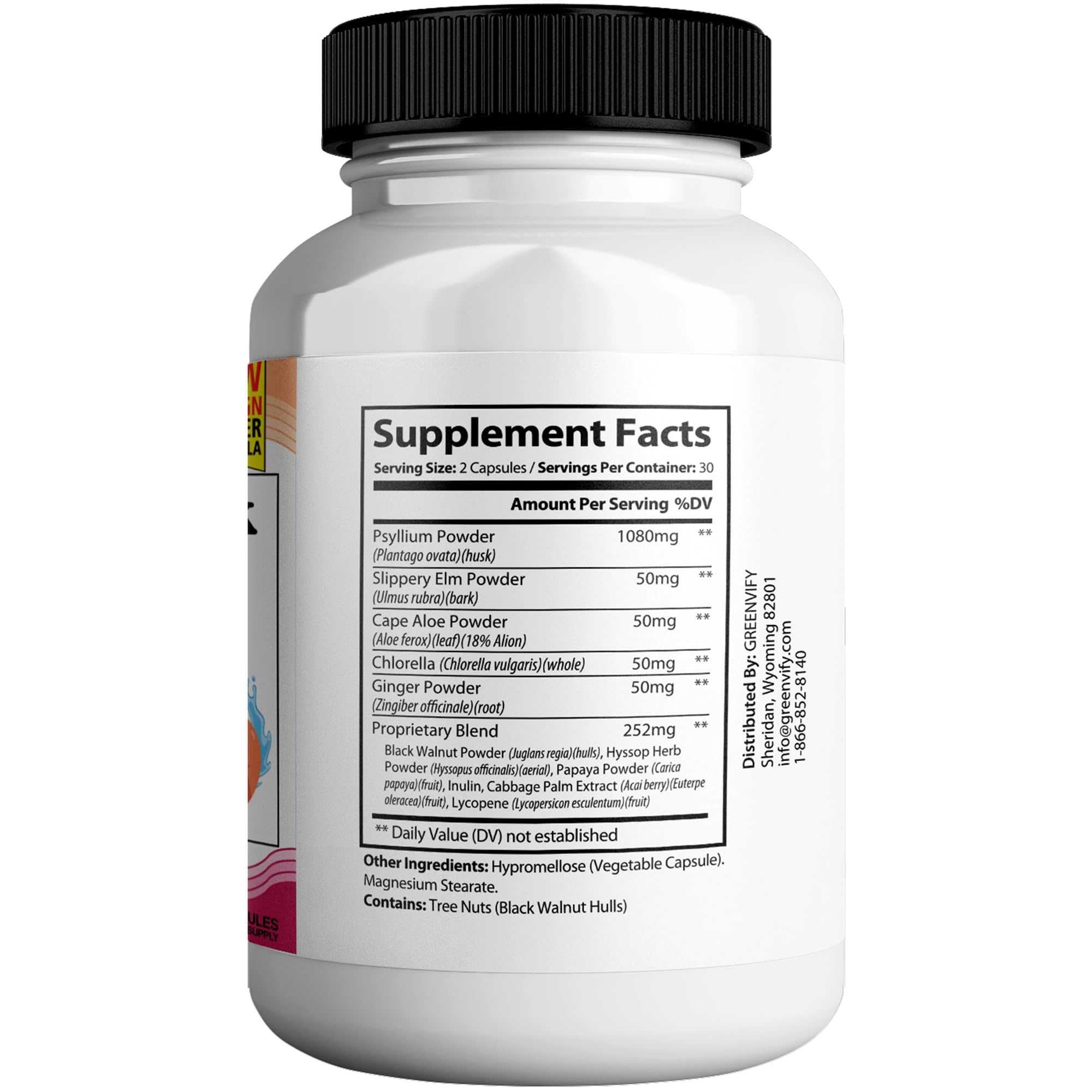 Juicy Peach Slippery Elm Bark Vaginal Dryness Moisturizer, Feminine Care for Women, End Vaginal Dryness with Slippery Elm Bark | Feminine Care for Vaginal Health, Made in USA, 60 Cap