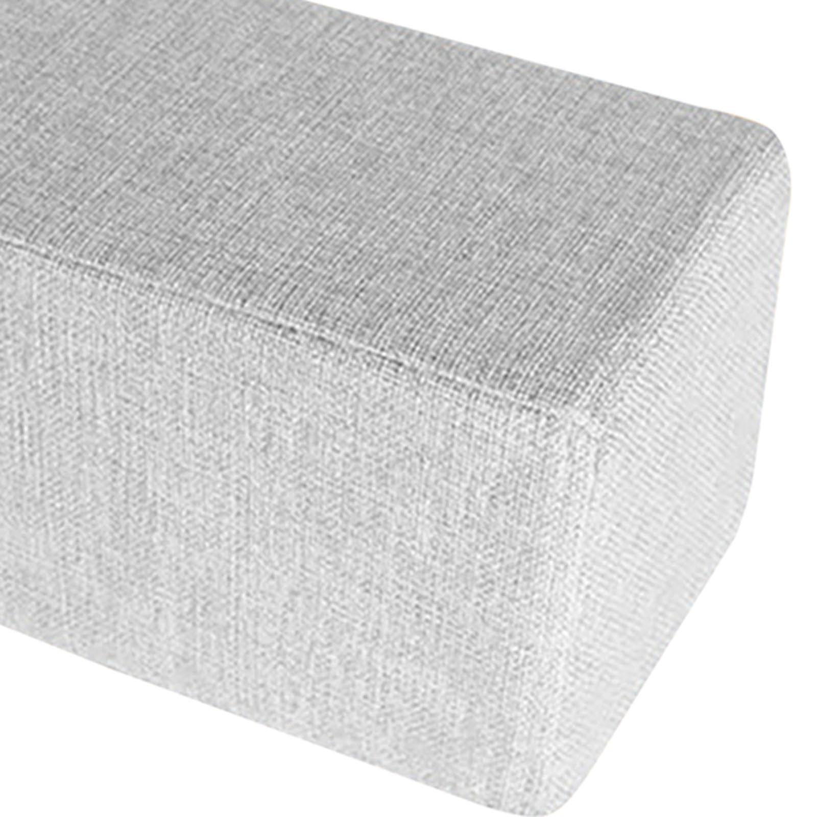 Cuscino Poggiabraccia Ergonomico Rettangolare per Divano, Versatile, Decorativo, per Poltrona E Arredamento Domestico, Grigio Chiaro