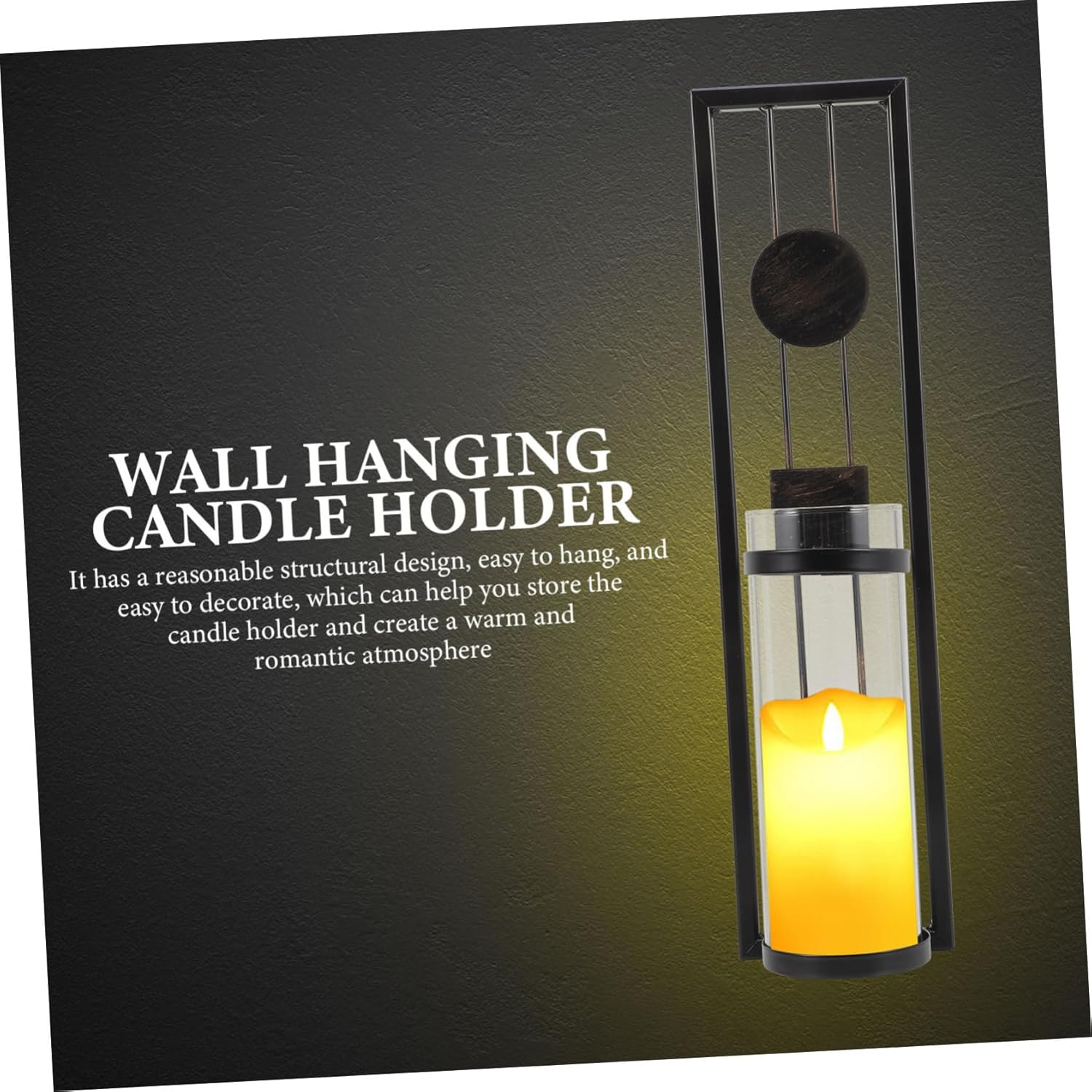 2pcs Iron Wall Hanging Candle Holder Delicate Tealight Sconce Vintage Style for Living Bedroom Office Decorative Home Accent