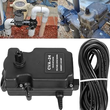 mooncar CVA-24T Valve Actuator fit for All 24VAC Control Systems,Replacement for Pentair 263045 Valve Actuator,for 2 or 3 Port Valves,24 Volt AC, 180 Degree Rotation, 3-Wire, 25-Feet