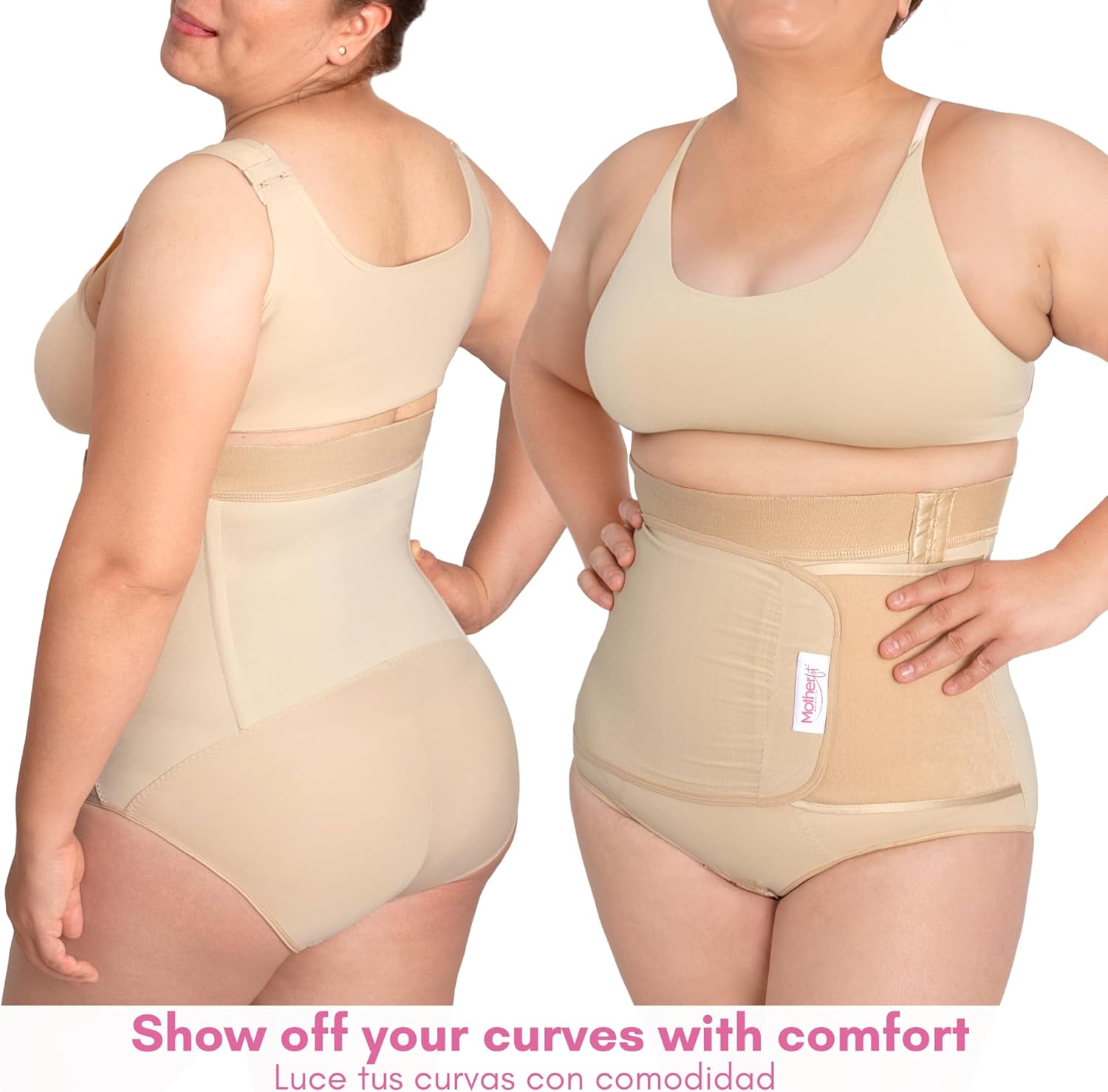 Tummy Control Shapewear for Women – High Compression Postpartum Underwear with Adjustable Belly Band