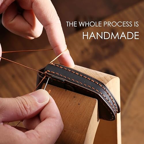 Miniatura 7 de EASYANT Funda de cuero para llavero de automóvil para Lexus ES RX 2021-2023 compatible con el nuevo Lexus LS NX, color negro