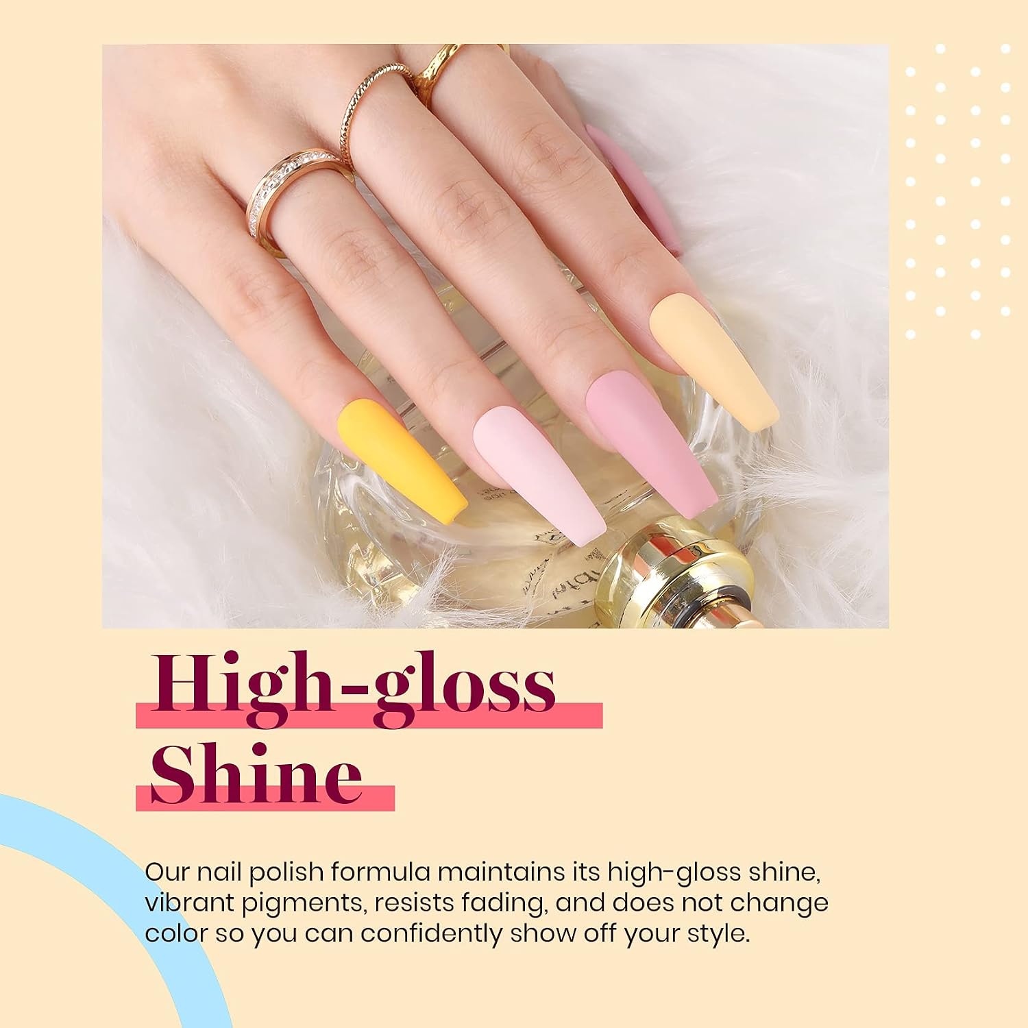Beetles Yellow Gel Polish - Lemon Chiffon 15ML/0.51Fl Oz, Pastel Yellow Gel Nail Polish, Soak Off UV LED Lamp Pastel Nails Art, Long-Lasting Manicure Salon DIY Home Bright Summer Nails