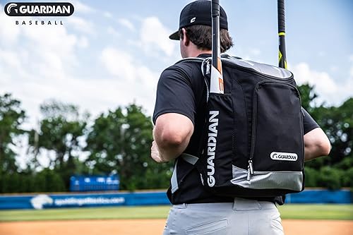 Miniatura 9 de Guardian Titan - Bolsas de béisbol para niños y jóvenes, bolsa de béisbol para niños, bolsa duradera para bates juveniles, capacidad para dos