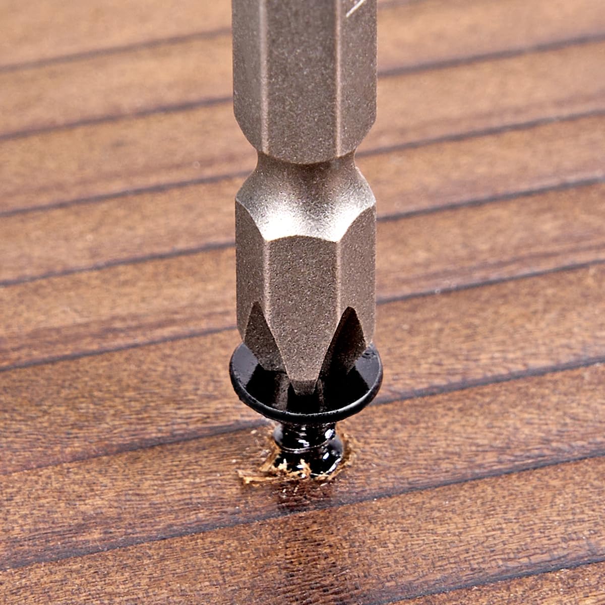 300Pcs Black Wood Screws #6x1 for Furniture Assembly Woodworking DIY