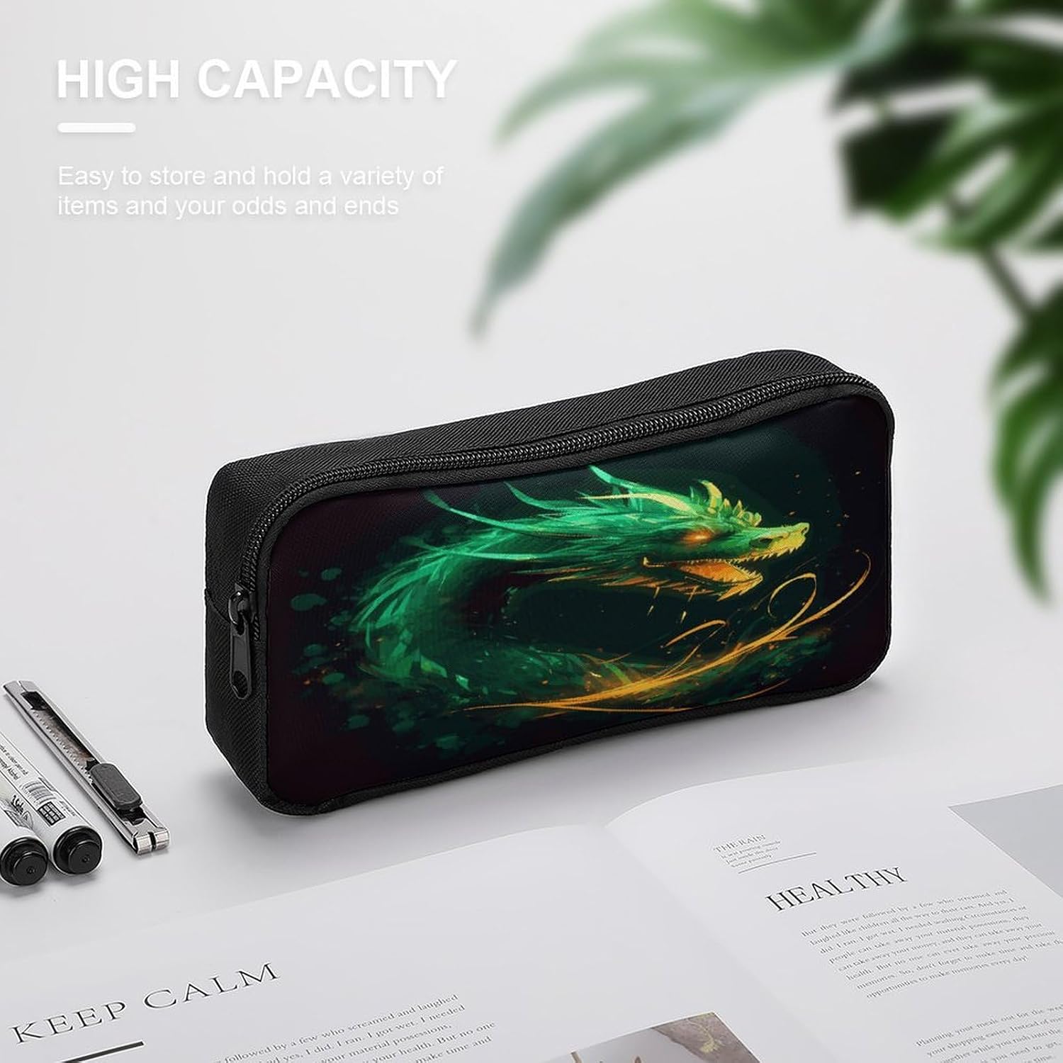 Chinese Dragon Makeup Bag Toiletry Bag Cosmetic Bag image 3