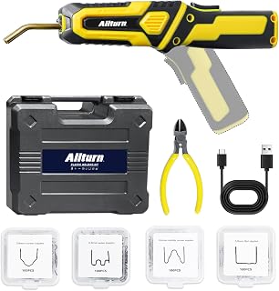 Upgraded Version Convertible angle Cordless Plastic Welder, Plastic Welding Kit Car Bumper Repair Kit, Flat/Outside Corner/Inside Corner/Wave Staples, Plastic Welder Gun.