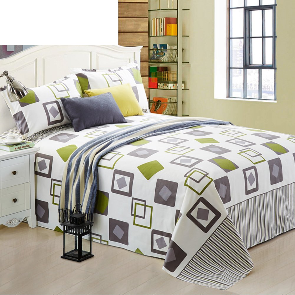 Simple coton double épaisseur feuille 150x230cm drap plat lit une place