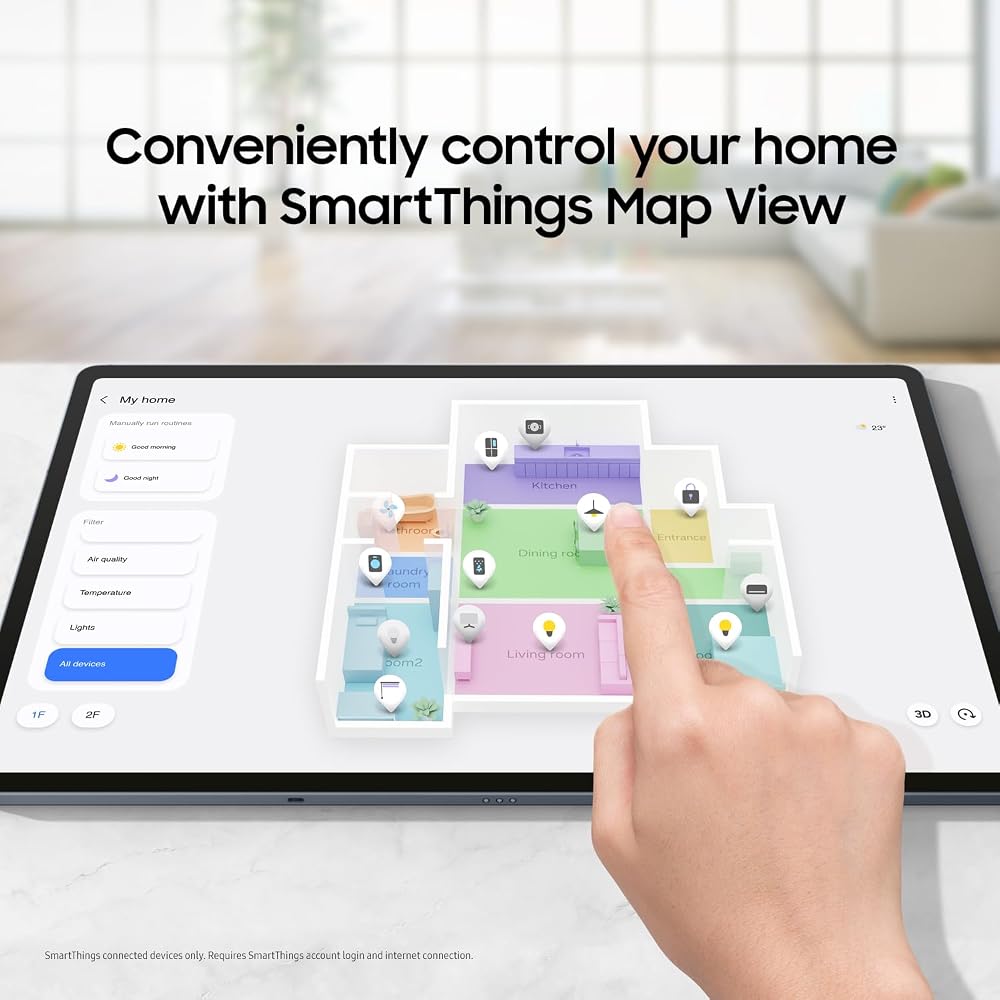 Samsung Galaxy Tab S10+ Plus 12.4” 256GB Android Tablet, Galaxy AI Tools, Circle to Search, AMOLED 2X Display, Long Battery Life, Durable Design, S Pen for Note-Taking, US Version, Moonstone Gray