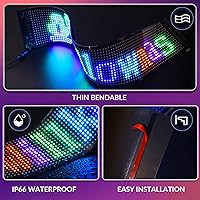 Vista 5 de Letrero LED para Negocios Programable Panel de Matriz Flexible FPCB Animación Mensaje de Texto Desplazante Letrero de Escaparate Publicitario