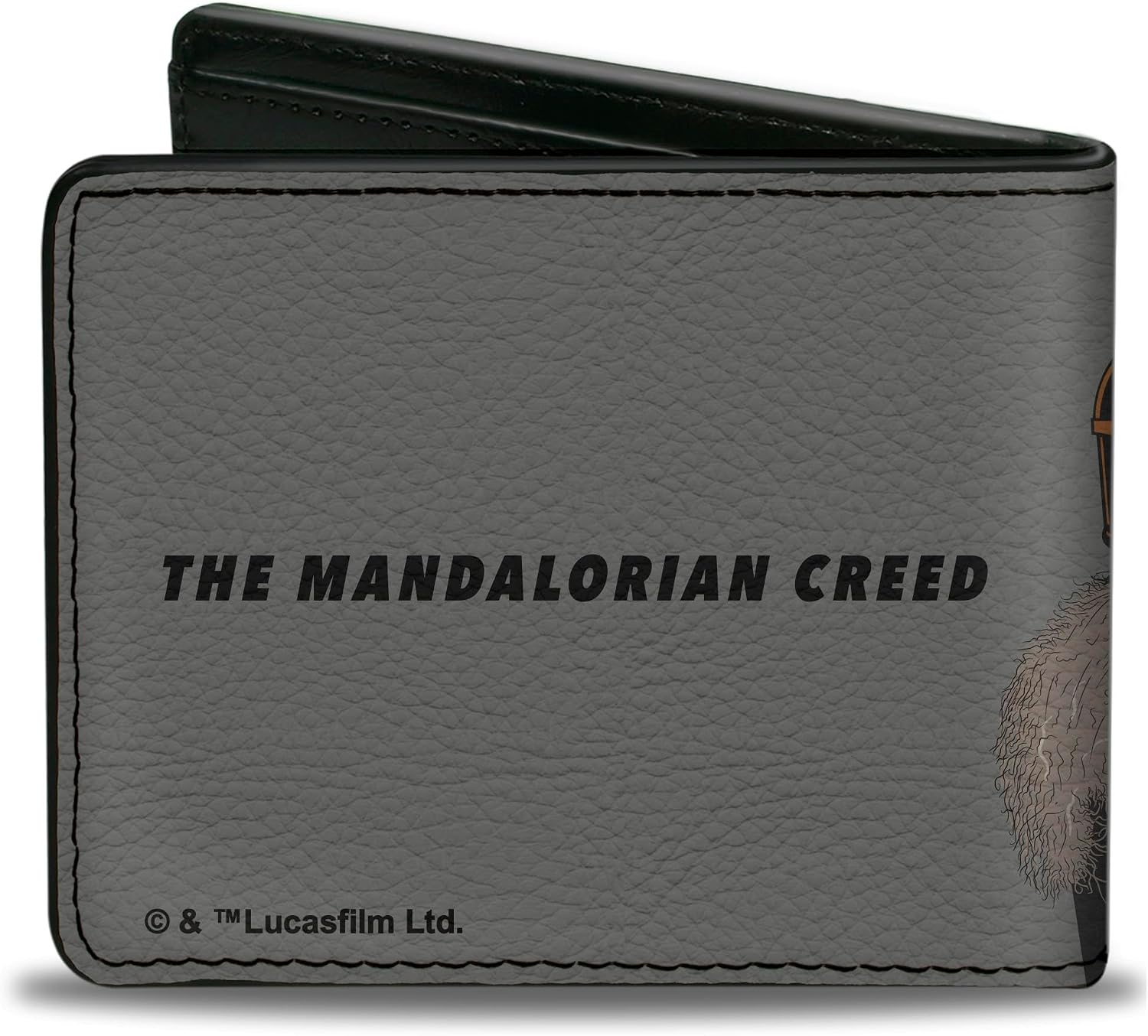 Buckle-Down Star Wars Wallet, Bifold, The Mandalorian Grogu The Armorer Bo-Katan Din Djarin Pose, Vegan Leather