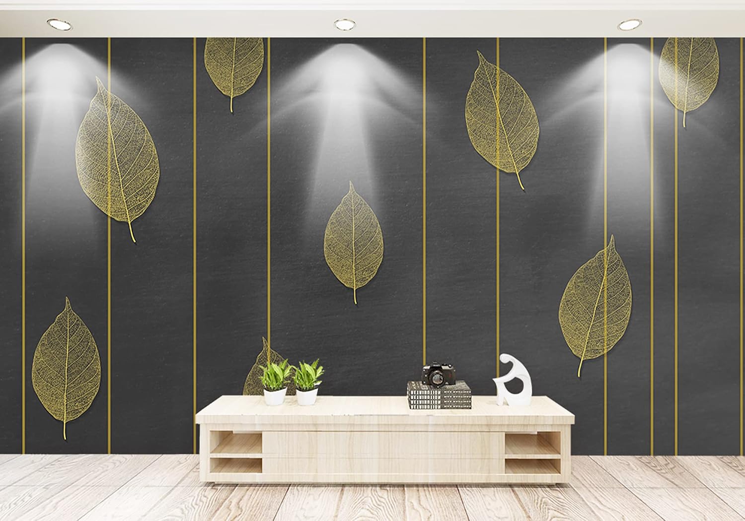 Trimold 65.6ft Shiny Gold Peel and Stick Molding Trim, Flexible Mirror Wall Ceiling Floor Cabinet Tile Edge Moulding