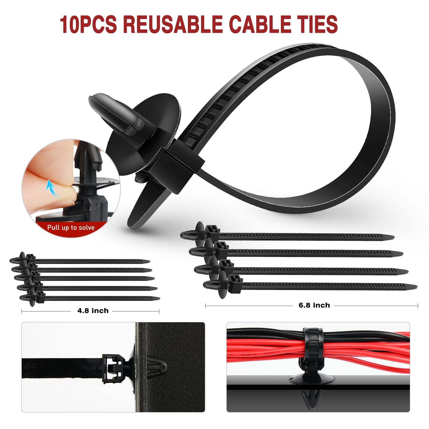 Nilight 1115-teiliges Auto-Halterungs-Clips, Auto-Befestigungs-Set, 32 gängige Größen, Nylon, Stoßstangen-Nieten mit 5 Befestigungselementen, Entferner, 10 Kabelbinder für Toyota GM, Ford, Honda,