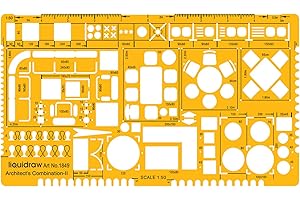 1:50 Scale Architect Drafting Ruler for Floor Plan Templates