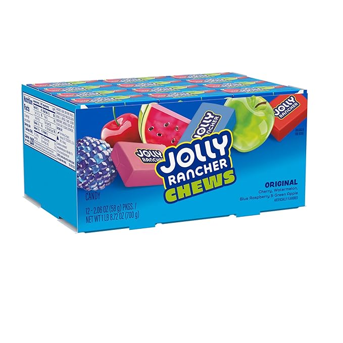 Jolly Rancher Chews Caramelos Sabor Fruta 2.06 oz (12 Unidades) miniatura 2