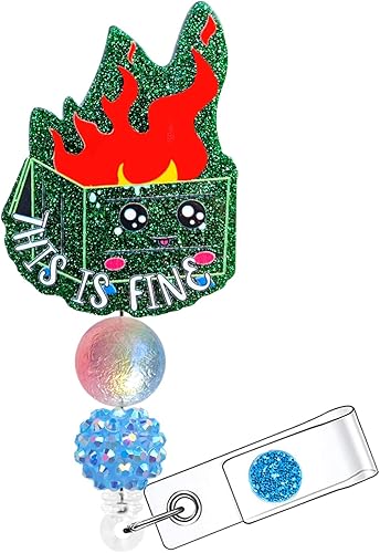 Carrete de insignia para enfermera, lindo soporte retráctil con clip de identificación para enfermera, accesorios para el trabajo, divertidos