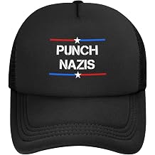 Punch Na-Zis Anti-Fascist Hate Protest Hats Baseball Cap Adjustable for Men