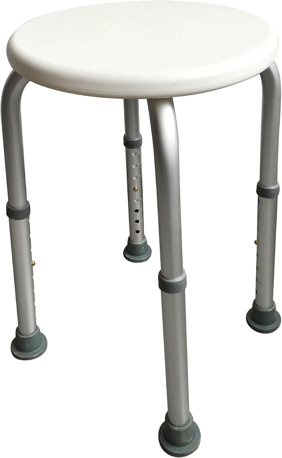 Sodynee Adjustable Bath Bench or Shower Chair Bench Seat Stool, Round