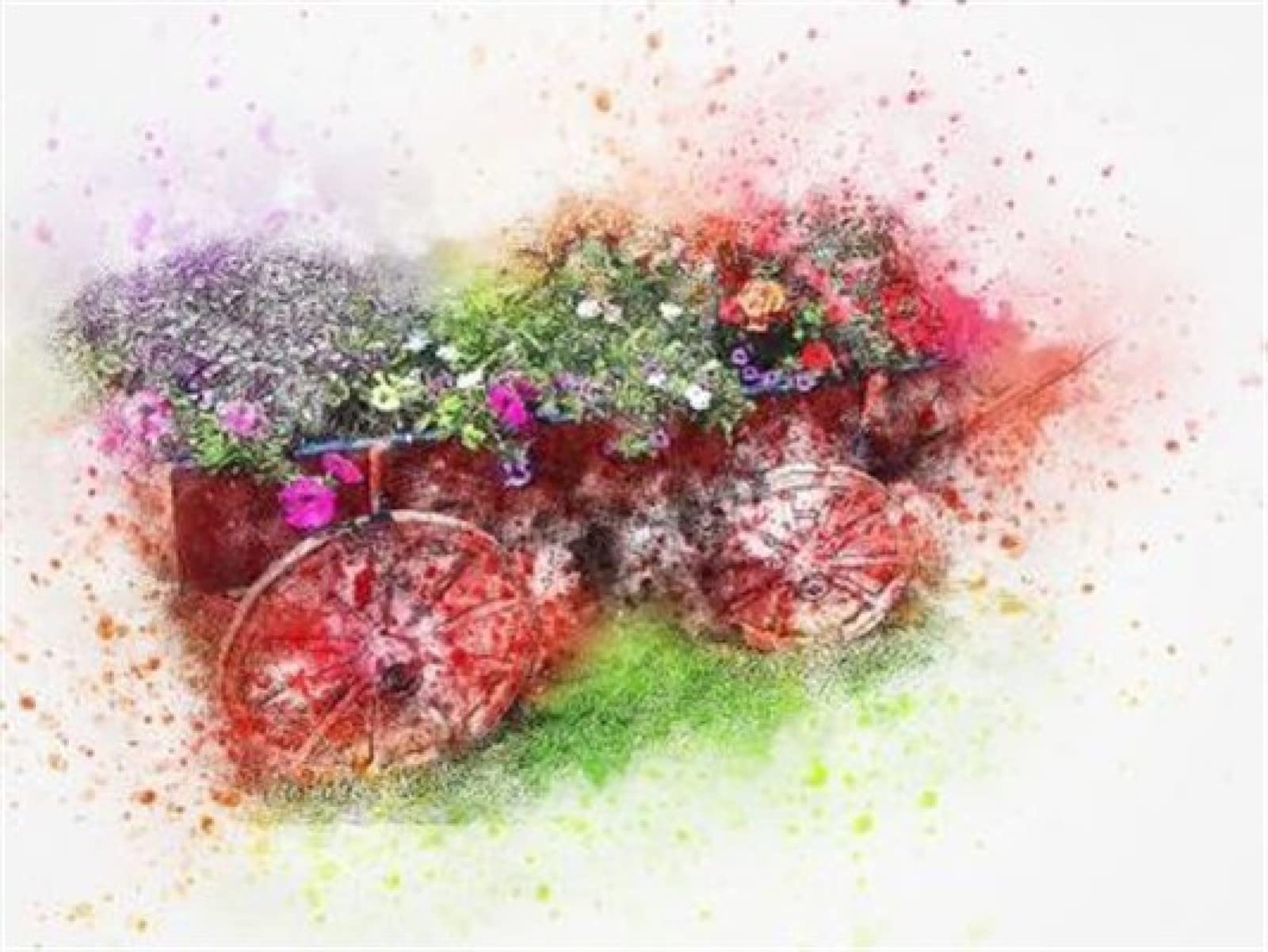 Diamant broderie voiture pour décorer le salon avec un tableau fait maison