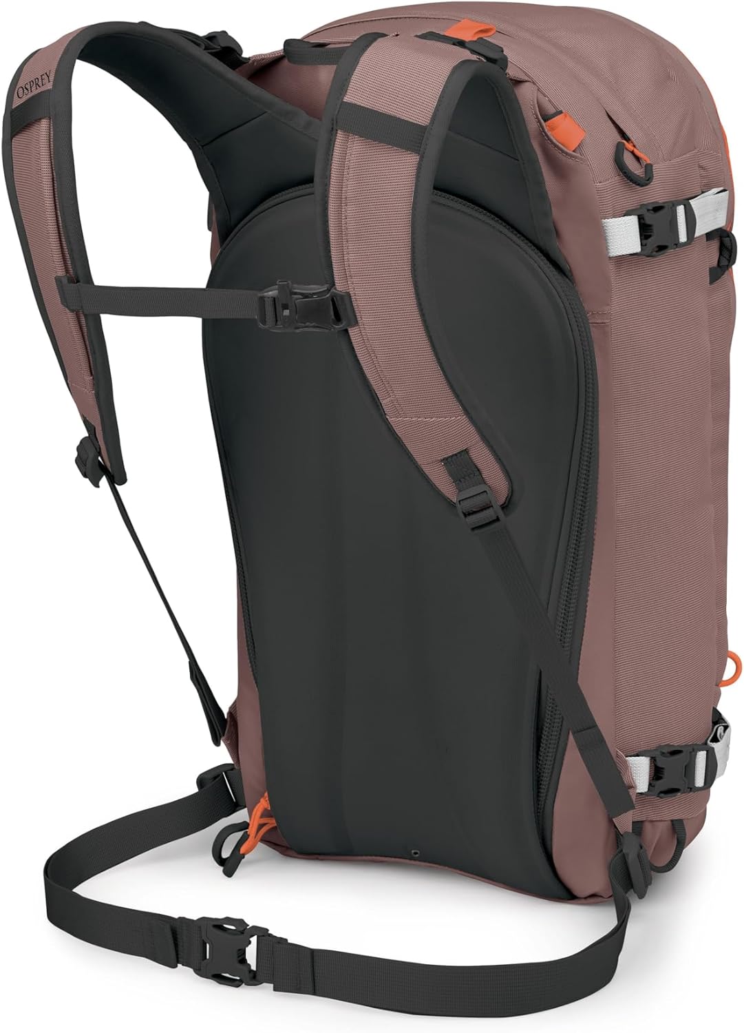Osprey Sopris 25L Ski and Snowboard Backpack - Lightweight Women's Backcountry Pack - Avalanche Safety Access - Diagonal & A-Frame Ski Carry, Snowboard Carry - 100% Recycled Nylon, Magma Brown - Image 8