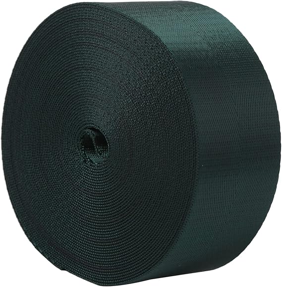 2Heavy Duty Nylon Webbing 10 25 50 Yard - Nylon Strapping for Outdoor DIY Gear Repair, Durable Nylon Strapping for Indoor or Outdoor Gear, DIY Crafting, Repairing