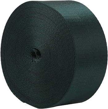 2Heavy Duty Nylon Webbing 10 25 50 Yard - Nylon Strapping for Outdoor DIY Gear Repair, Durable Nylon Strapping for Indoor or Outdoor Gear, DIY Crafting, Repairing