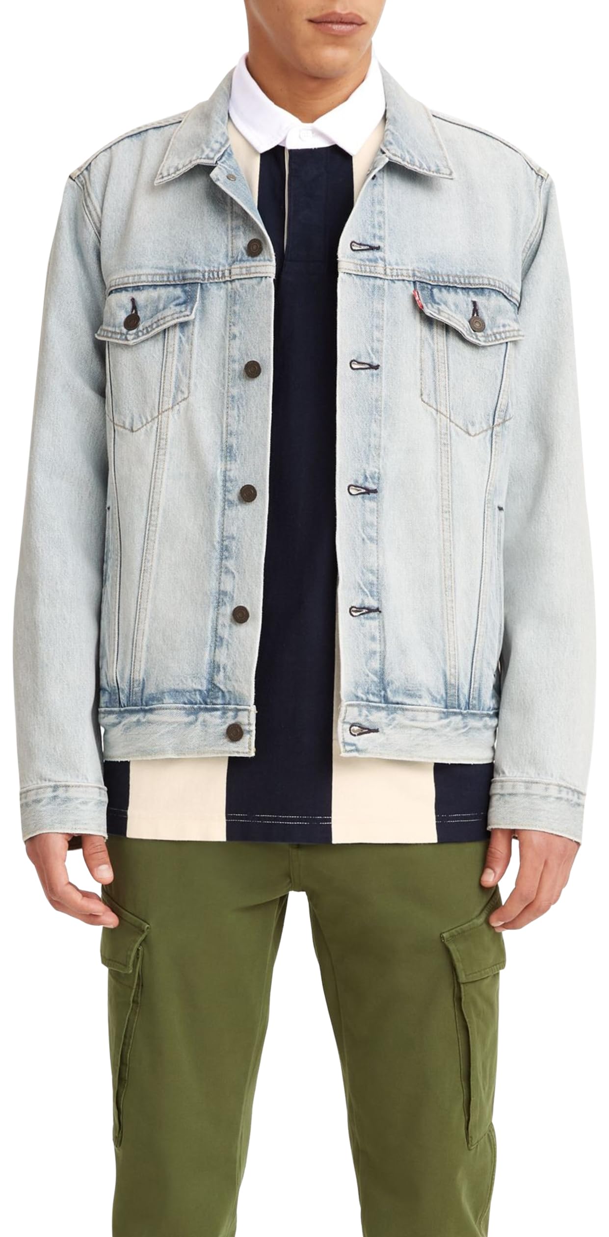 Levis Men's Blue The Trucker Jacket New Light T in Size XL, Sports Direct